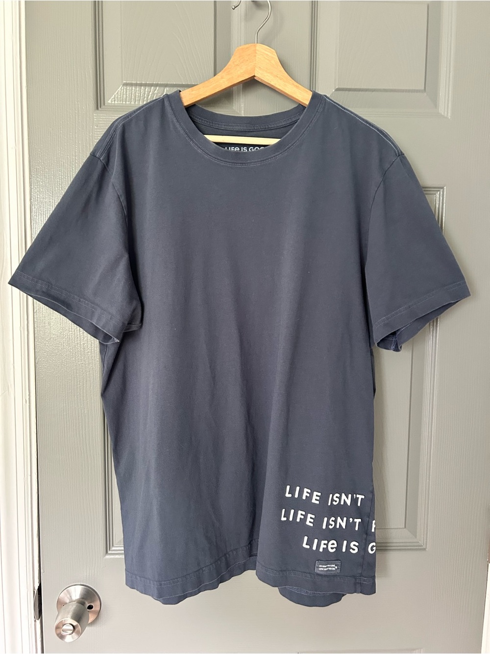 Life Is Good Men’s Dark Navy Graphic Short Sleeve Tee